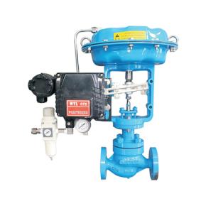 Cryogenic pneumatic diaphragm regulating valve